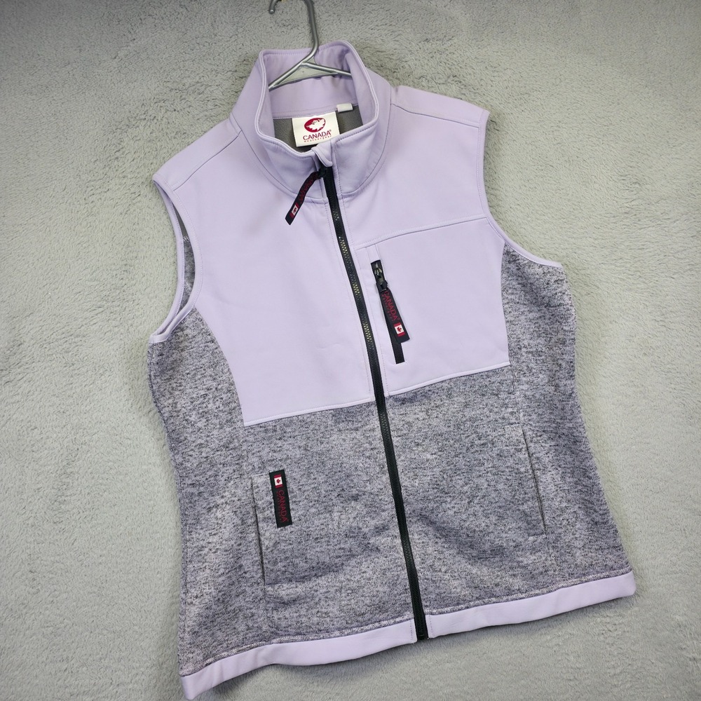 Canada Weathergear Two-Tone Color Block tech gear vest - Gray and Lavender